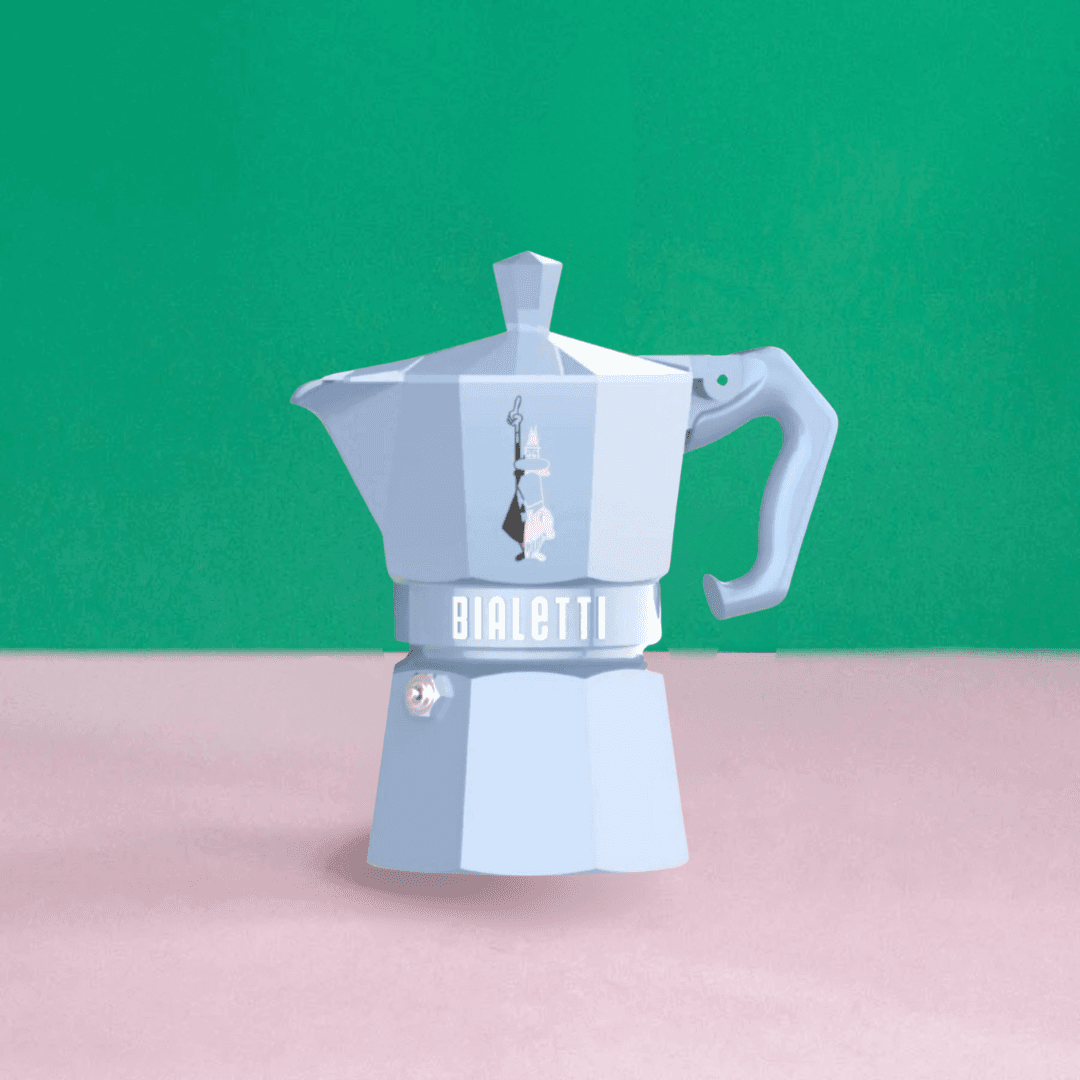 Bialetti Moka Exclusive Light Blue (3 Cups)