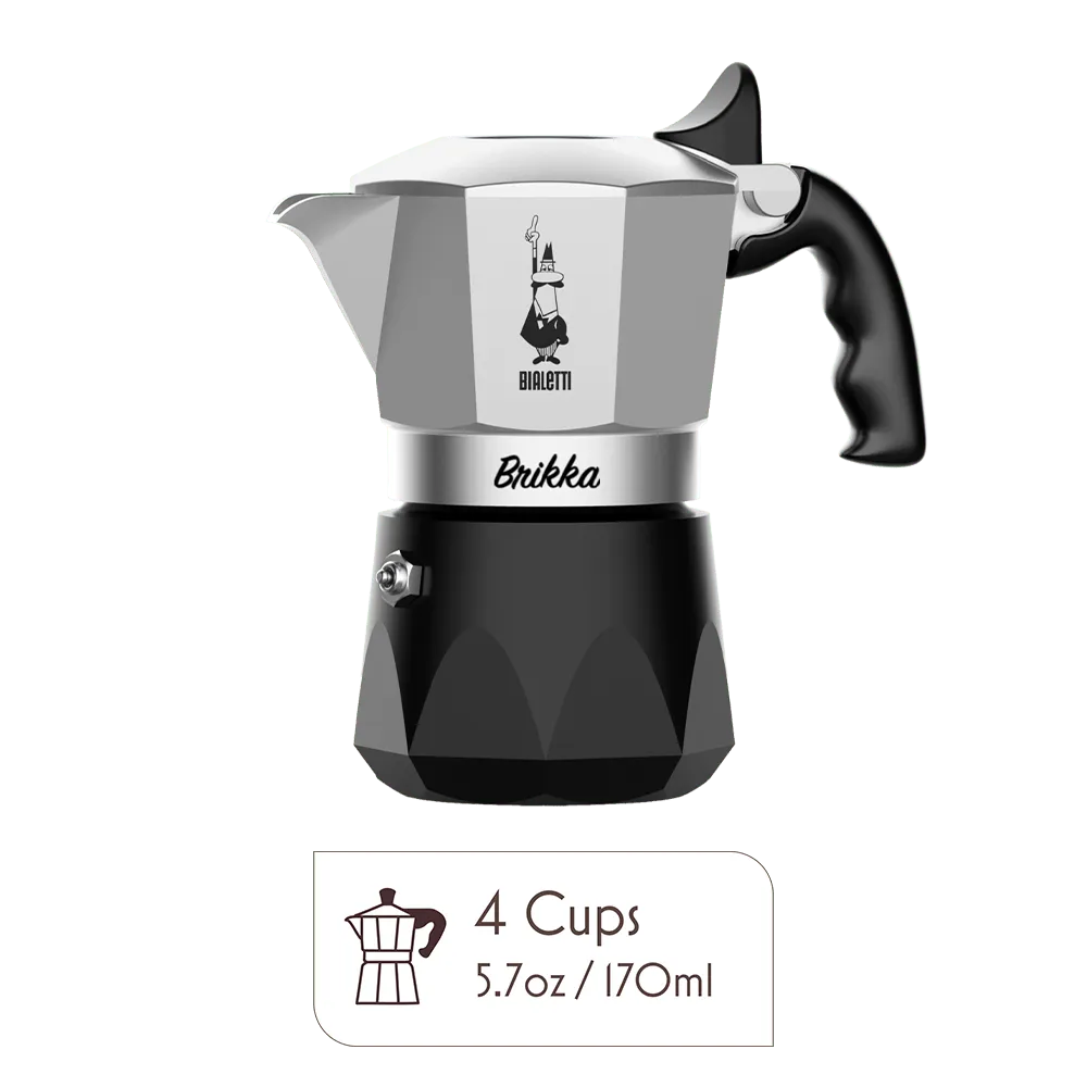 Bialetti - Brikka - 4 Cup - Espresso Maker