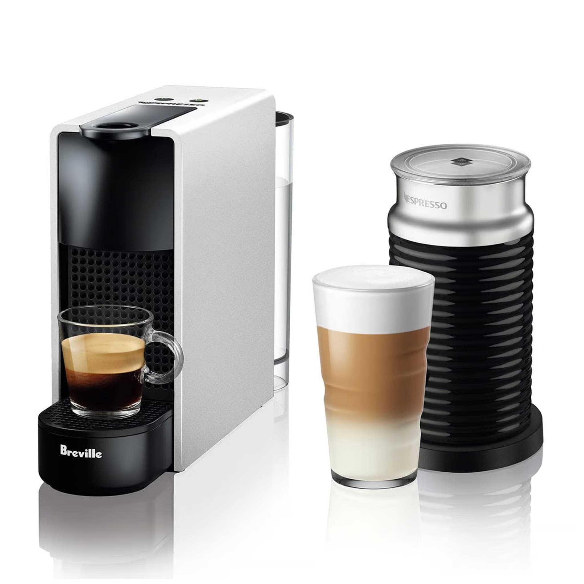Breville Nespresso Essenza Mini Coffee Machine Bundle (Black)