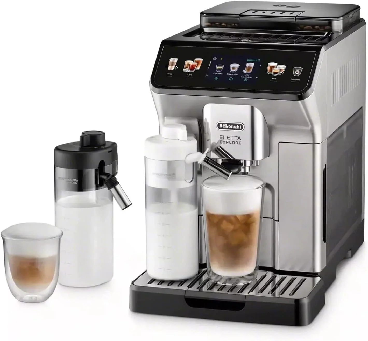 De'Longhi Eletta Explore Fully Automatic Espresso Machine with Cold Brew