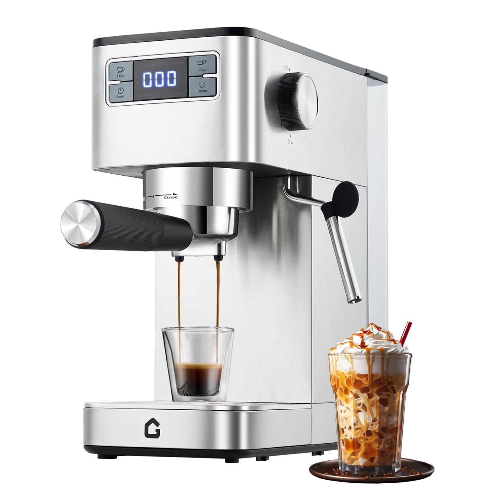 Garvee Compact 20 Bar Espresso Machine Stainless Steel
