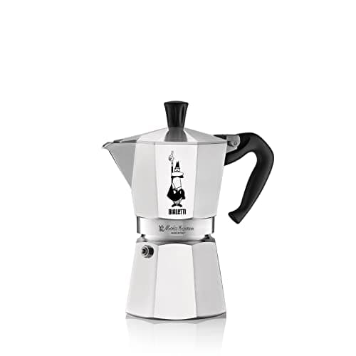 Bialetti Moka Express Aluminium Stovetop Coffee Maker (9 Cup), 420ml, Silver.
