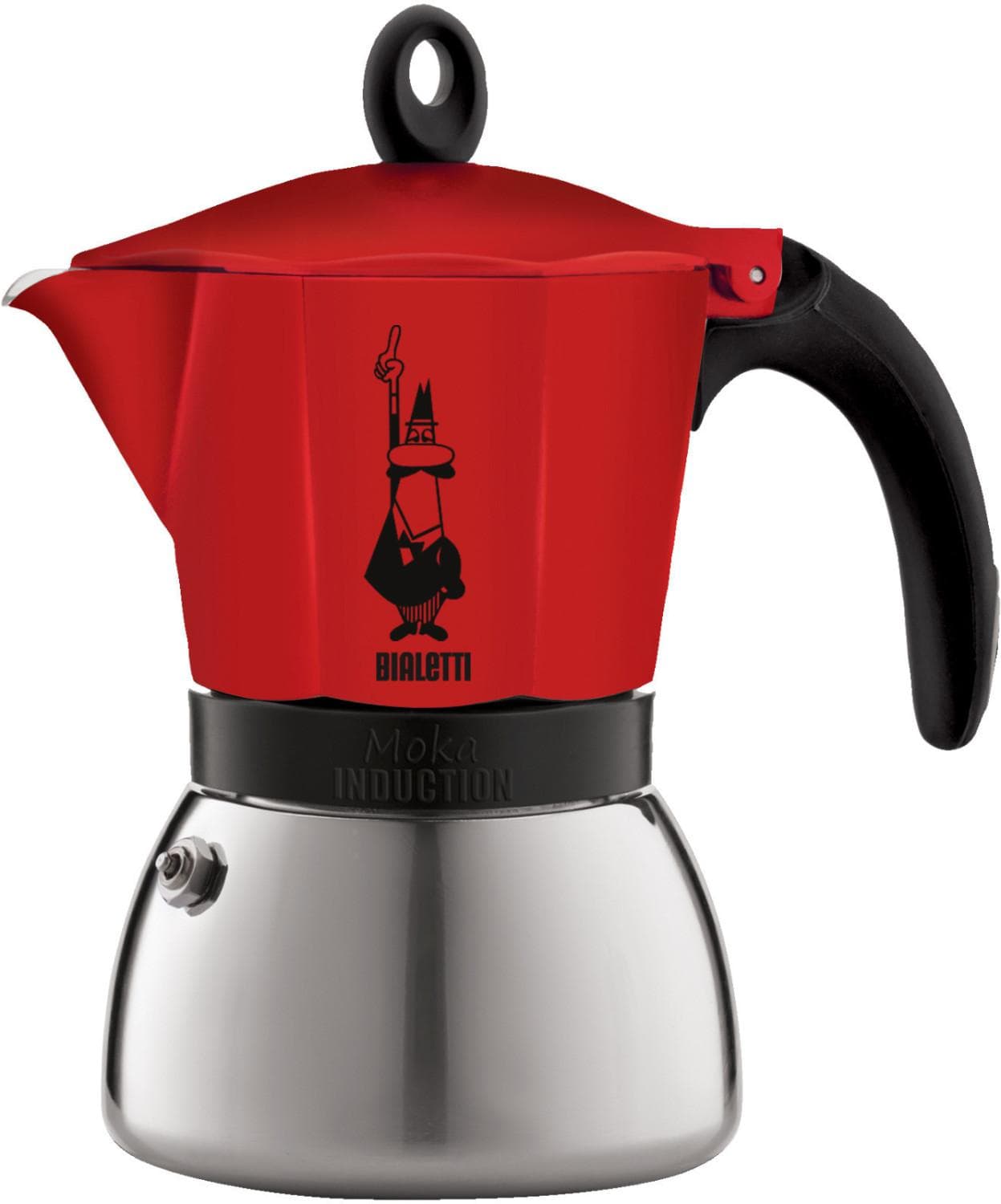 BIALETTI MOKA INDUCTION 6 CUP BLACK
