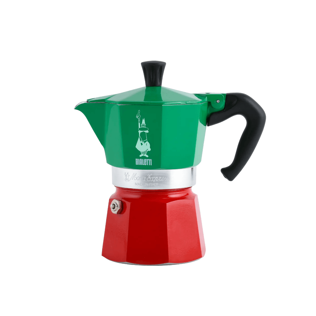 Bialetti Moka Express Italia 3 Cup (130 ml) Stovetop Coffee Maker