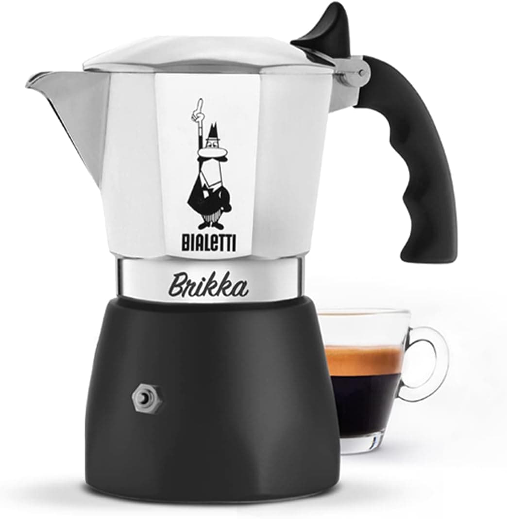 Bialetti Brikka 4 Cups 200ml Espresso Coffee Pot
