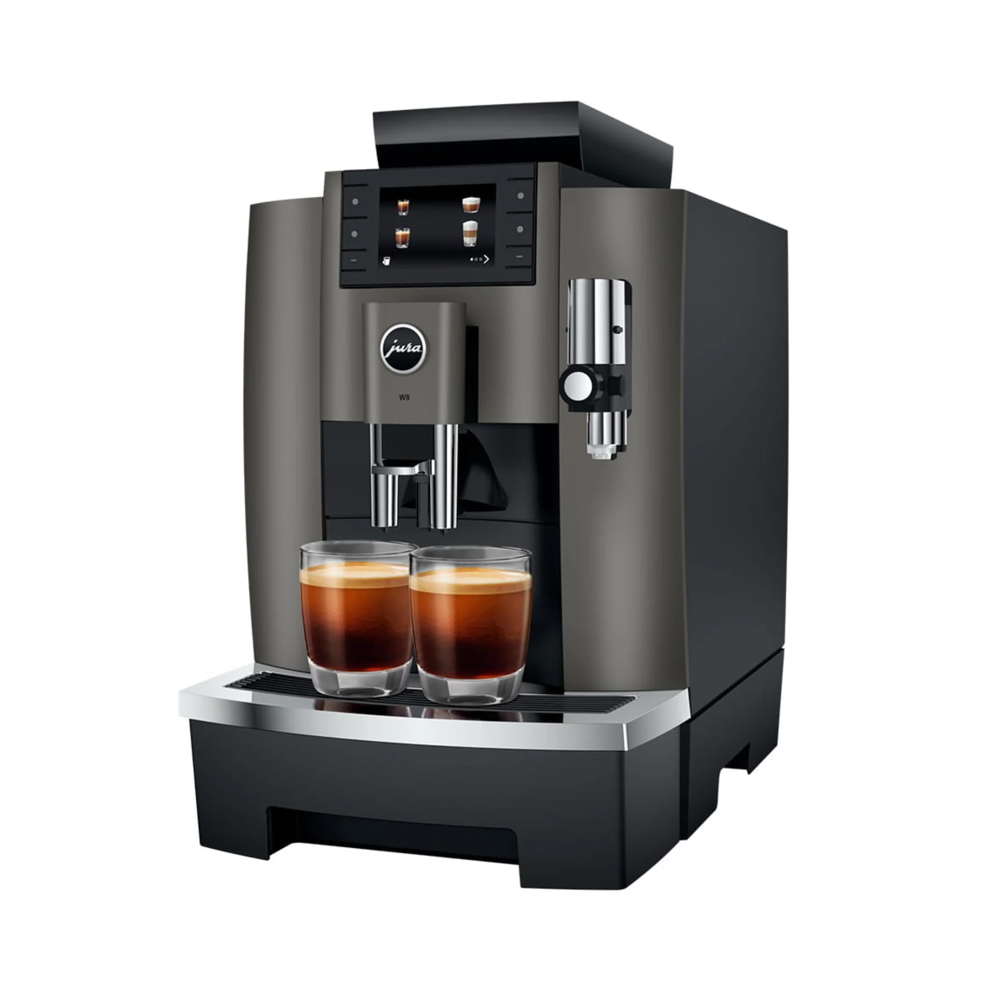 Jura W8 Bean to Cup Coffee Machine - Dark Inox