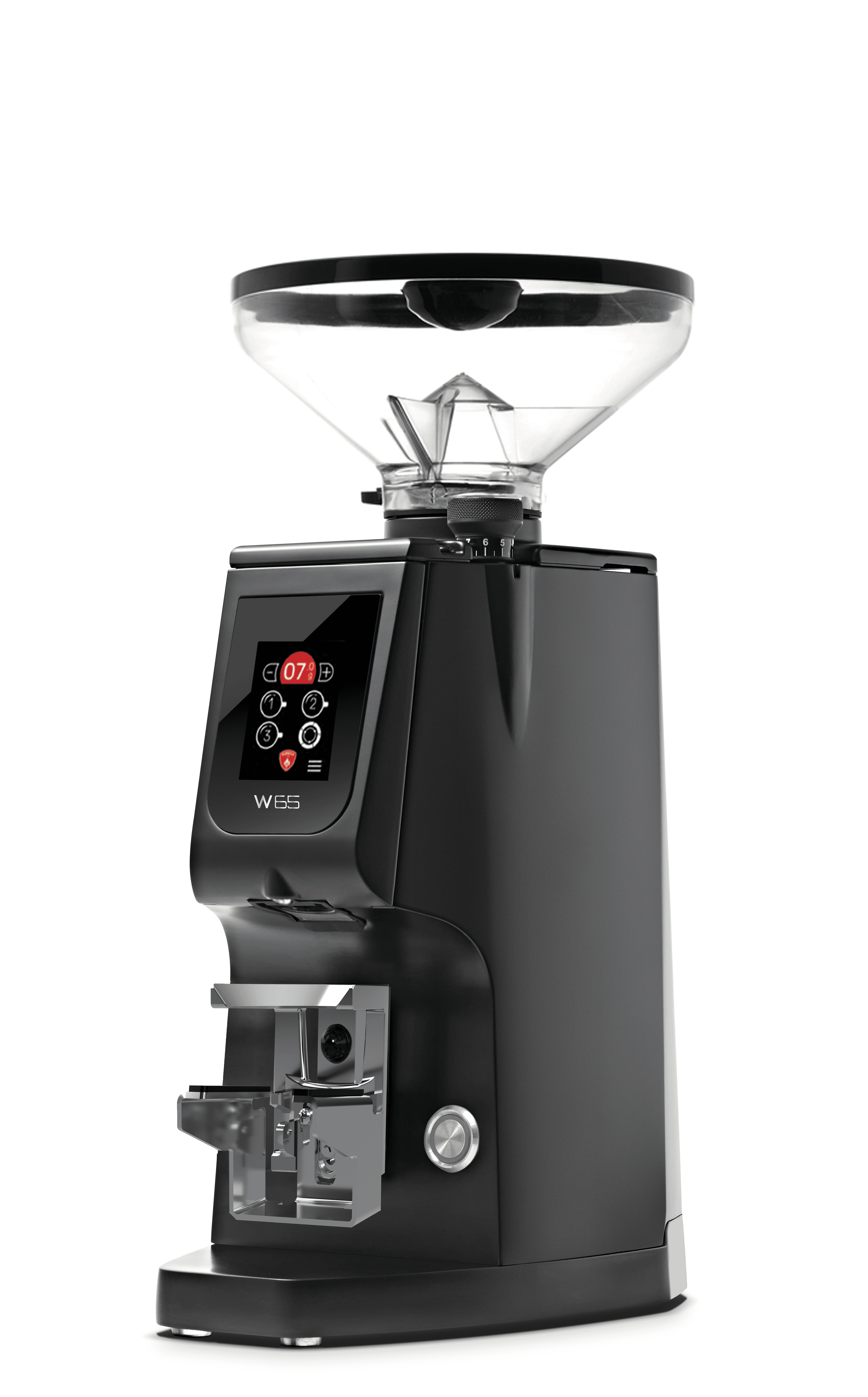 Eureka Atom W 65 Grind By Weight Espresso Grinder - Matte Black