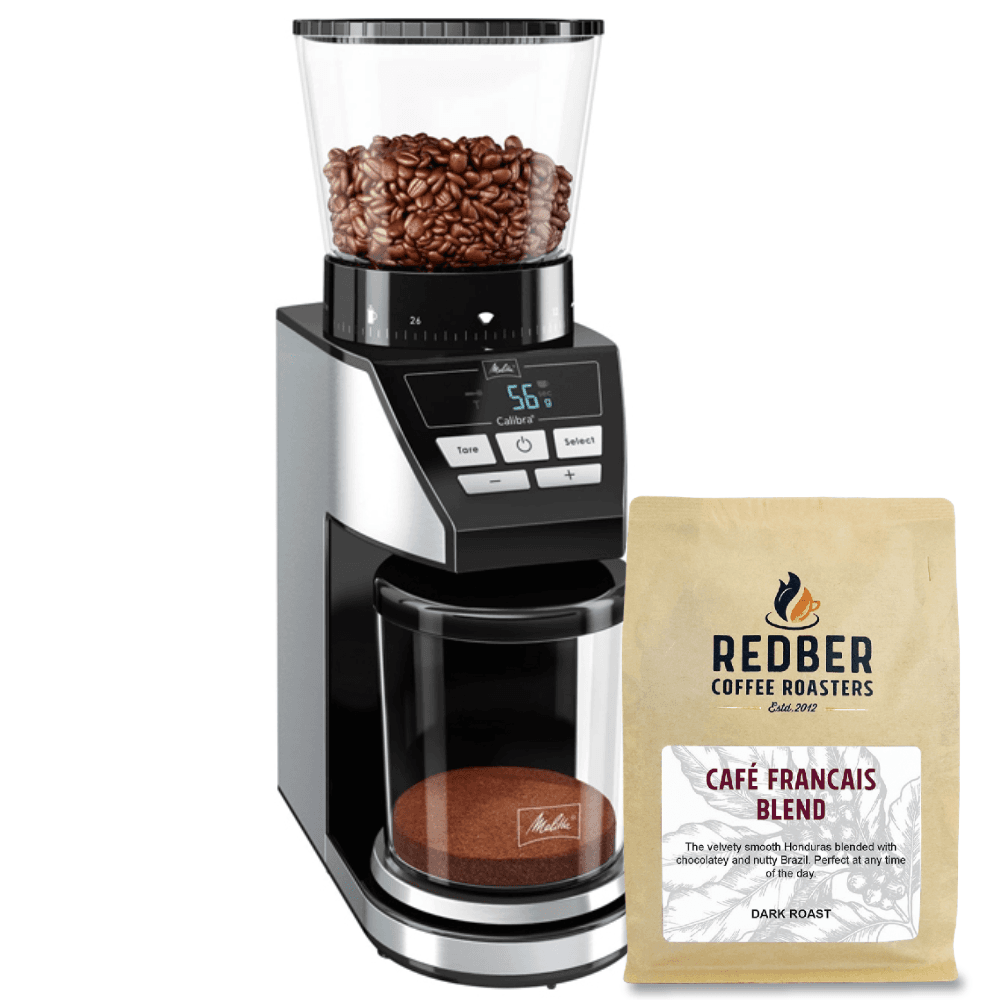Melitta Calibra Burr Coffee Grinder with Integrated Scale