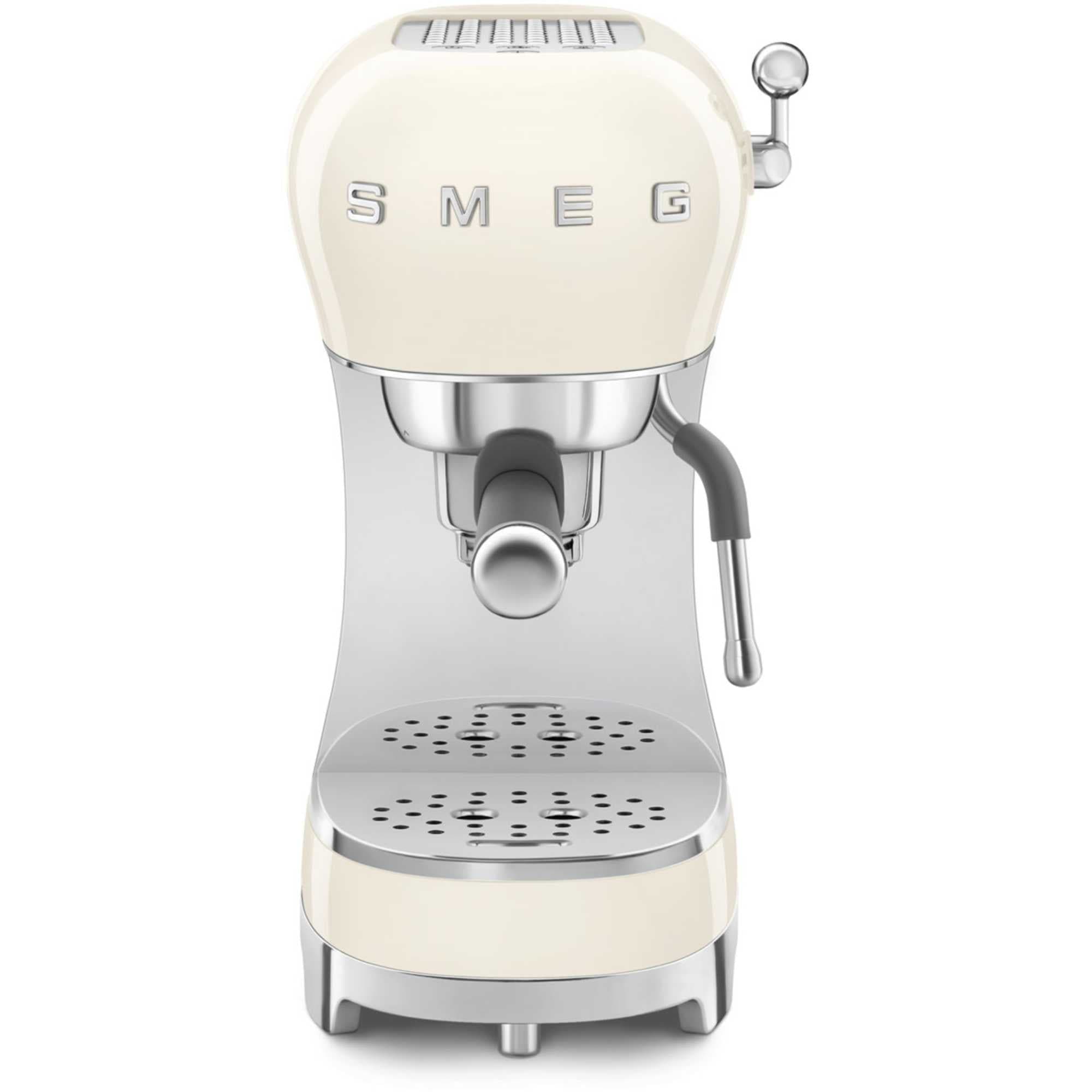 SMEG ECF02CRUK Coffee Machine - Cream