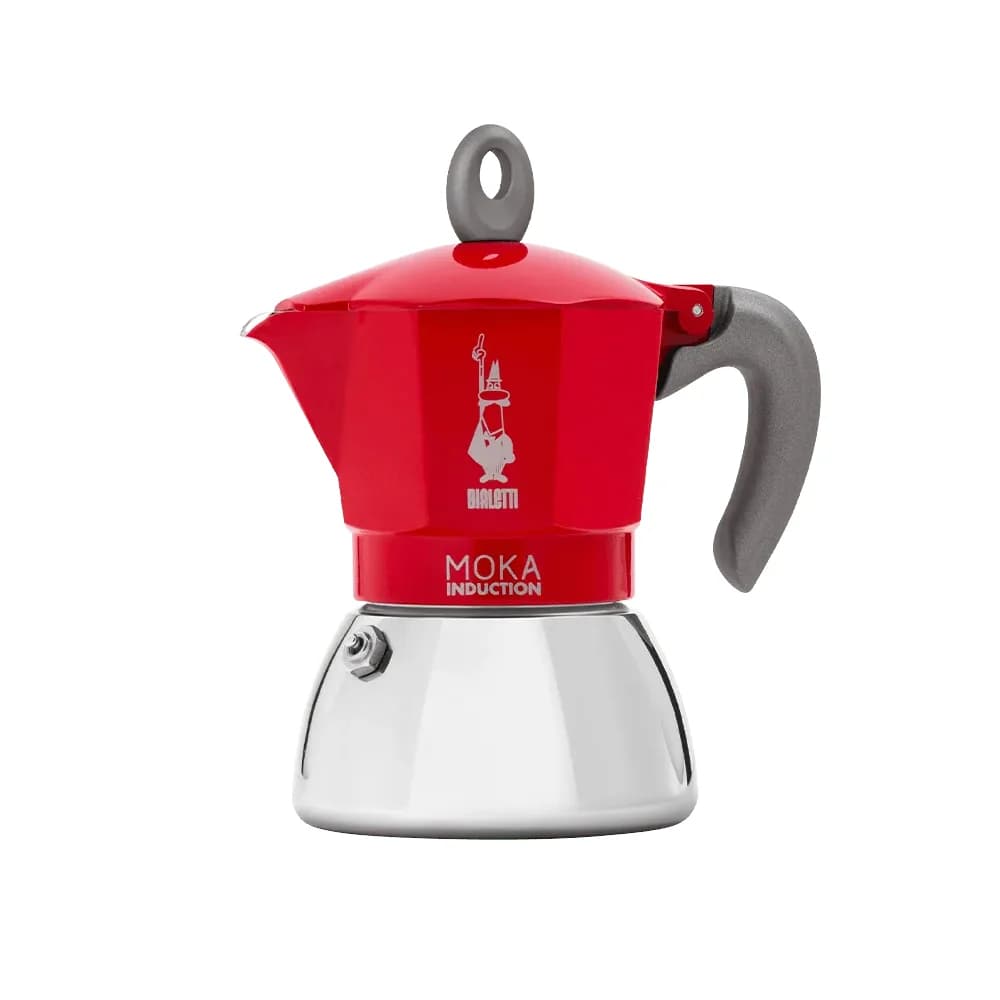 Bialetti Moka Induction 6 Cup Espresso Maker - Red