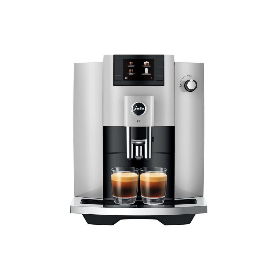 Jura E6 Super Automatic Coffee Machine - Platinum