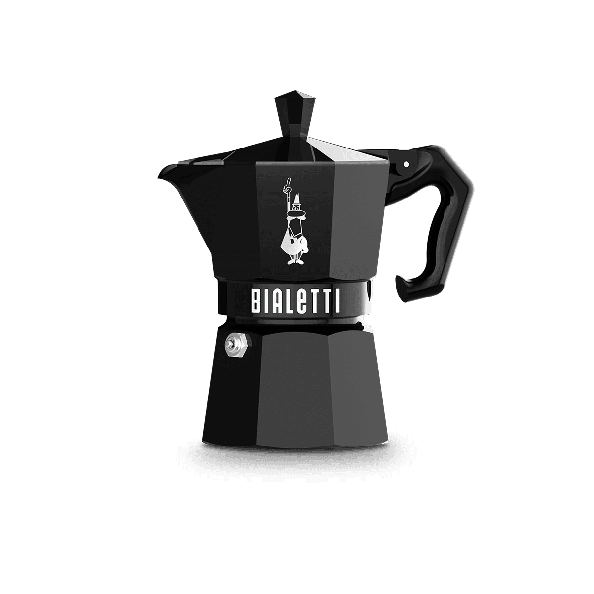 Bialetti Moka Exclusive Black – 3 Cup (130 ml) Stovetop Coffee Maker