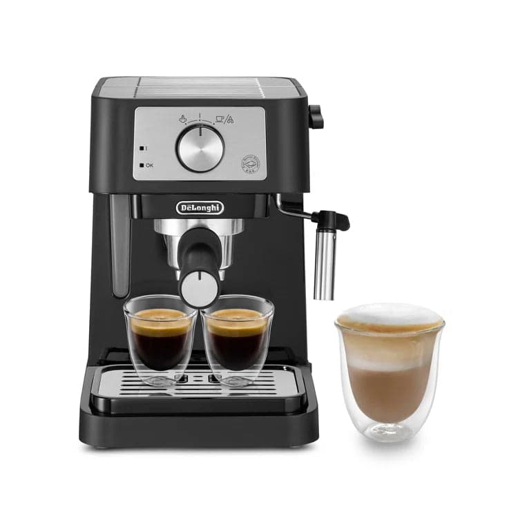 DeLonghi Stilosa Espresso Maker: 15 bar pump, 1100W, black