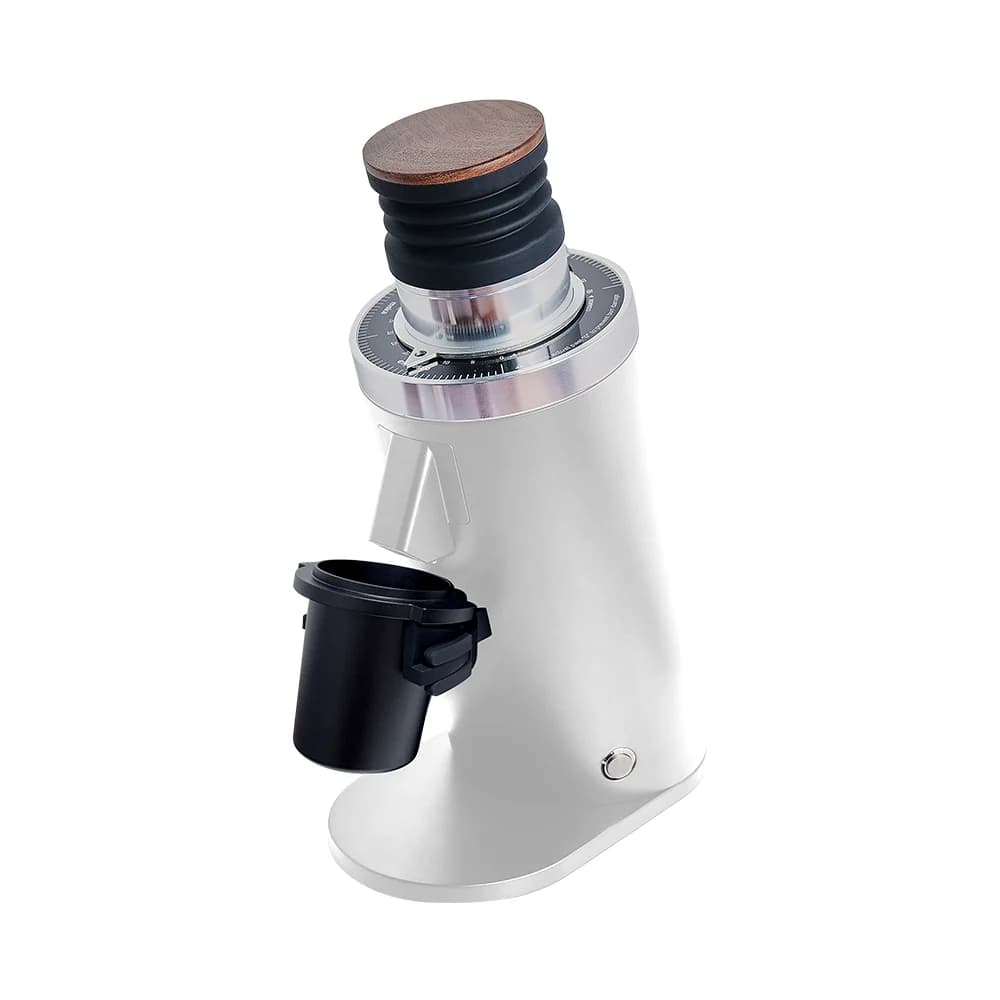 ROASTLY DF64 Kaffeemühle Gen 2 II V2.7, Berühmtes White Label, Elektrische Einzeldosis-Kaffeemühle, Nahezu Retentionsfrei (Weiß)