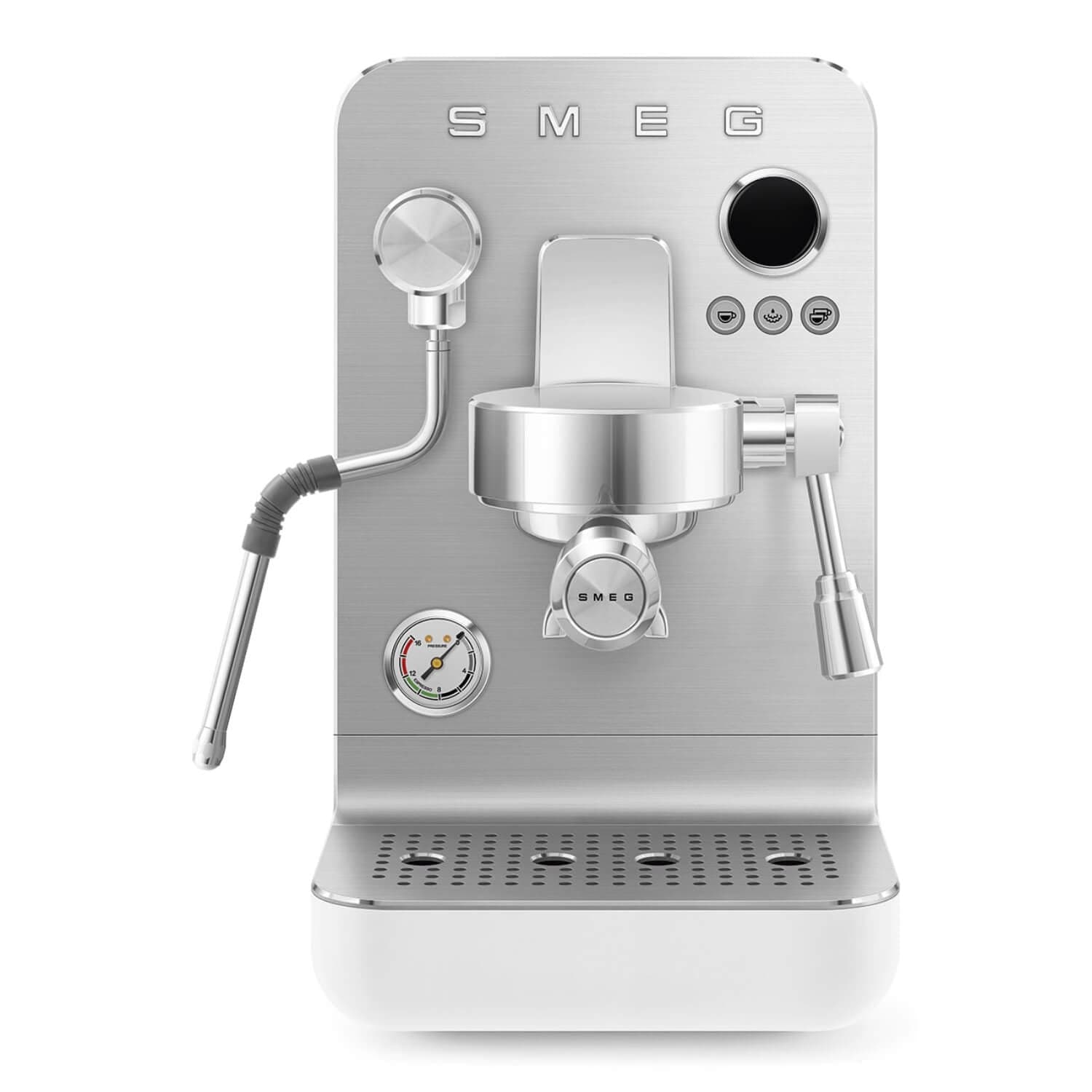 Smeg EMC02WHMUK Mini Pro Espresso Coffee Machine - Matte White